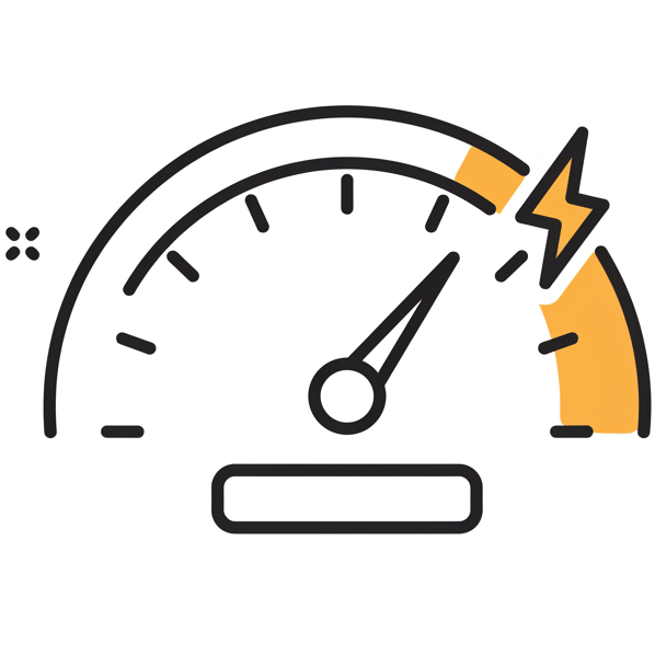 スピードメーターのアイコン
